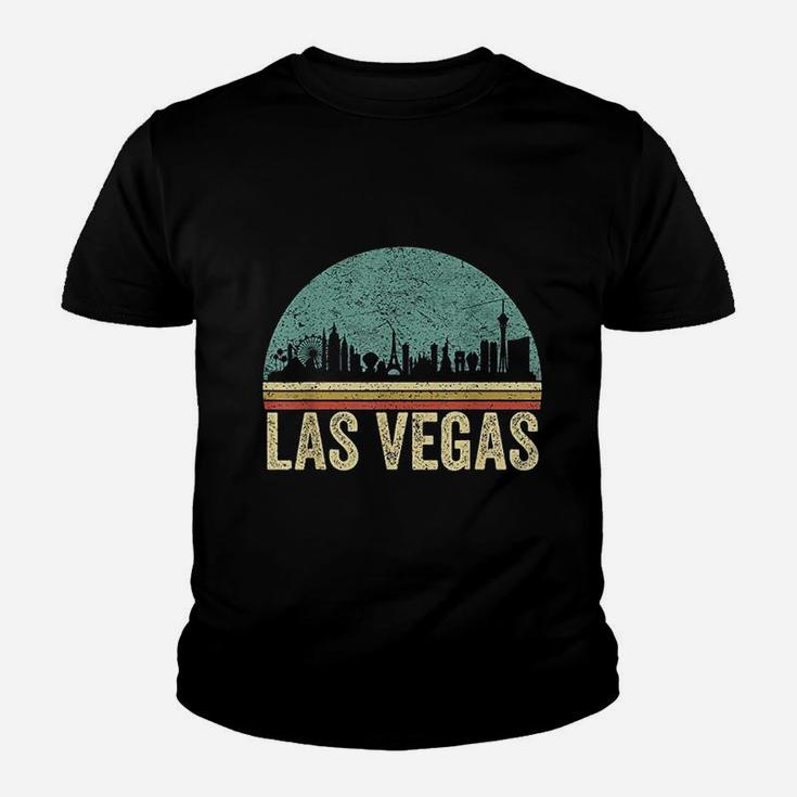 Vintage Retro Las Vegas Souvenir Skyline Las Vegas Kid T-Shirt
