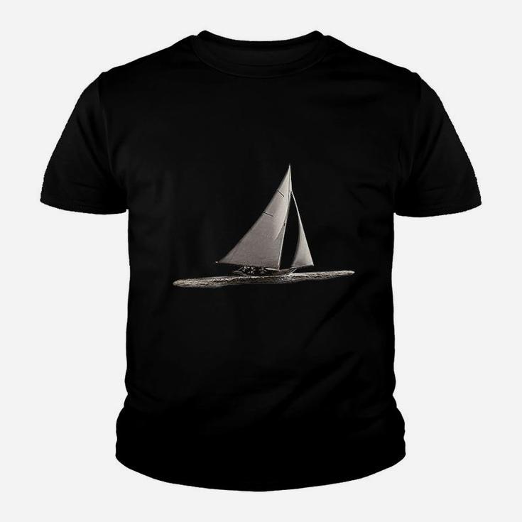 Vintage Sail Boat Nautical Dad Sailing Kid T-Shirt