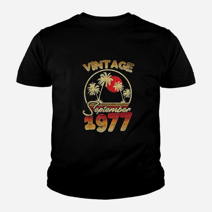 Vintage Sept 1977 Classic 44th Birthday Vacation Gift  Kid T-Shirt