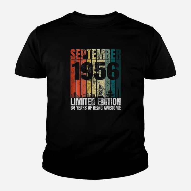Vintage September 1956 Bday Gifts 66 Years Old 66th Birthday  Kid T-Shirt