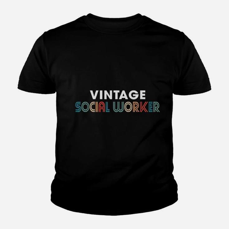 Vintage Social Worker Retro Style 60s Kid T-Shirt