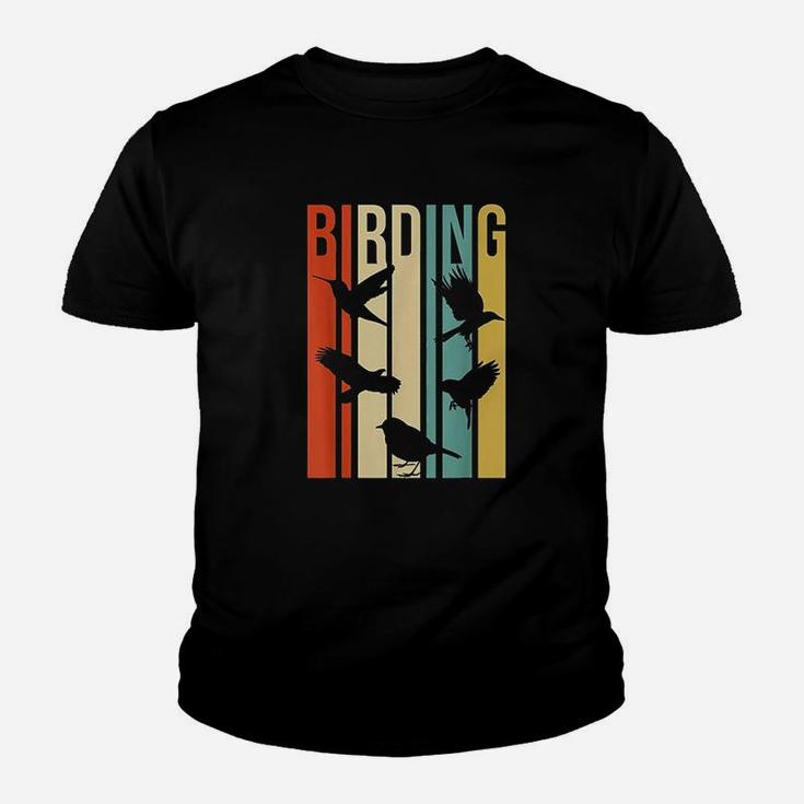 Vintage Style Birding For Birders With Birds Kid T-Shirt