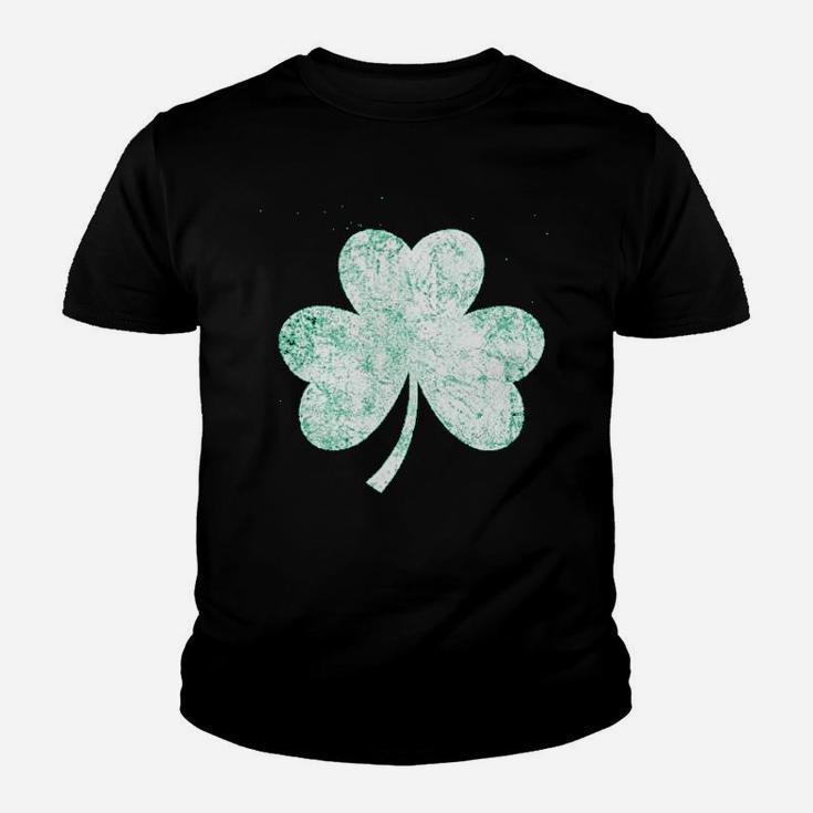 Vintage Style Distress Heather Irish Green Shamrock St Patricks Day Ireland Pride Kid T-Shirt