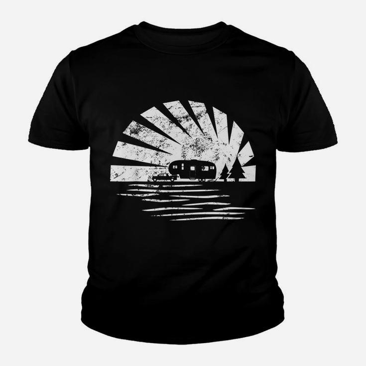 Vintage Sunset Shirt 5th Wheel Camper Rv Vacation Gift Kid T-Shirt