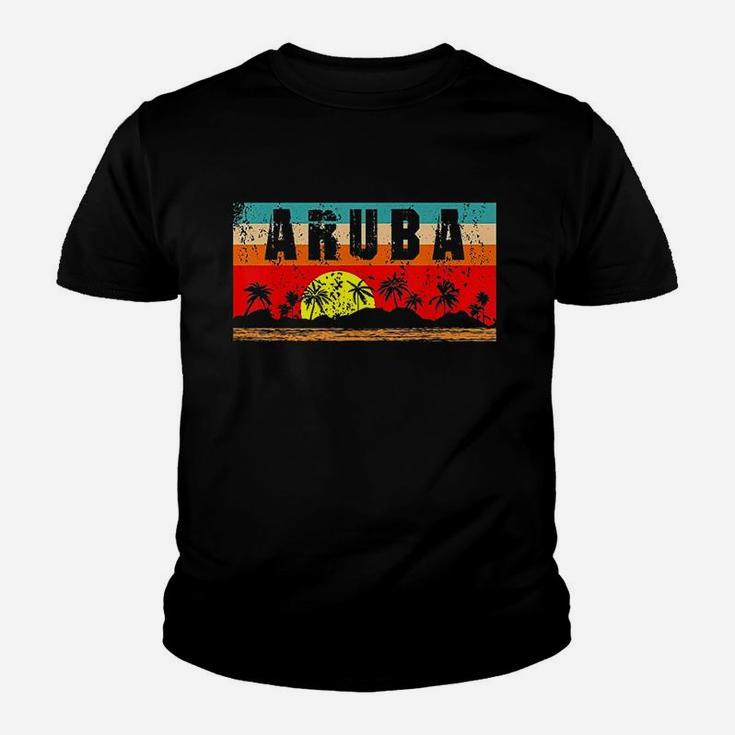 Vintage Tropical Aruba Kid T-Shirt