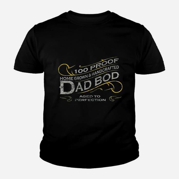 Vintage Whiskey Label Dad Bod Funny New Father Gift Kid T-Shirt