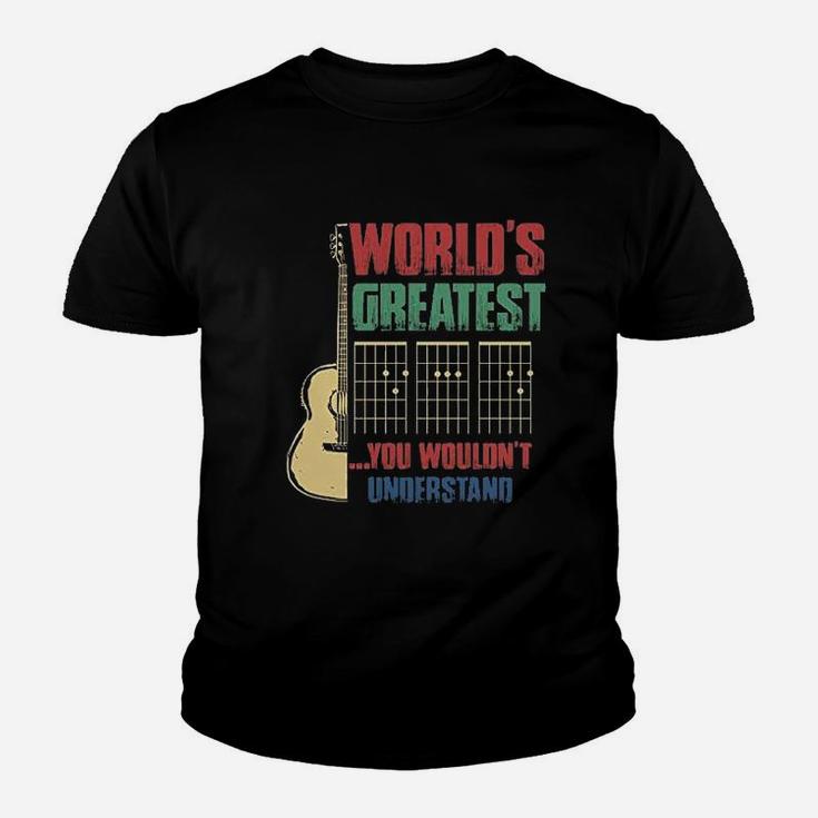 Vintage Worlds Greatest Guitar Dad You Wouldnt Understand Guitarist Kid T-Shirt