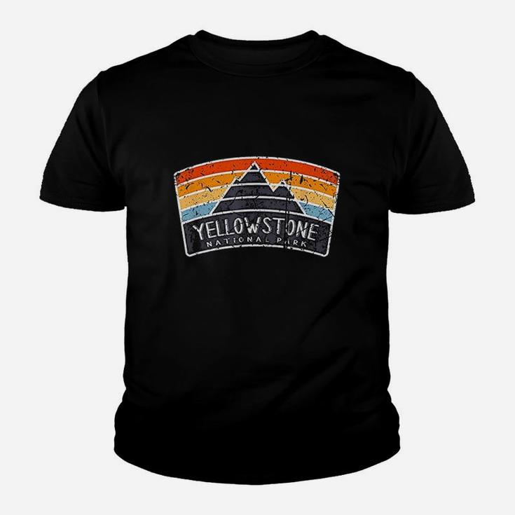 Vintage Yellowstone National Park Art Graphic Kid T-Shirt