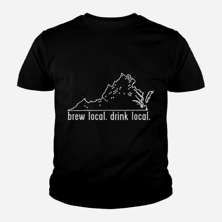 Virginia State Brewery Map - Craft Beer Graphic T-Shirt