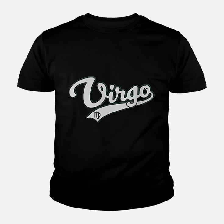 Virgo September Birthday Astrology Vintage Baseball Kid T-Shirt