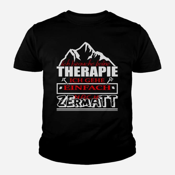 Wanderlust Bergliebhaber Kinder Tshirt mit Zermatt Spruch