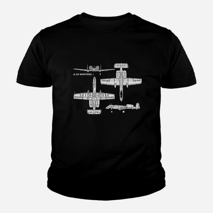 Warthog Military Aircraft Kid T-Shirt