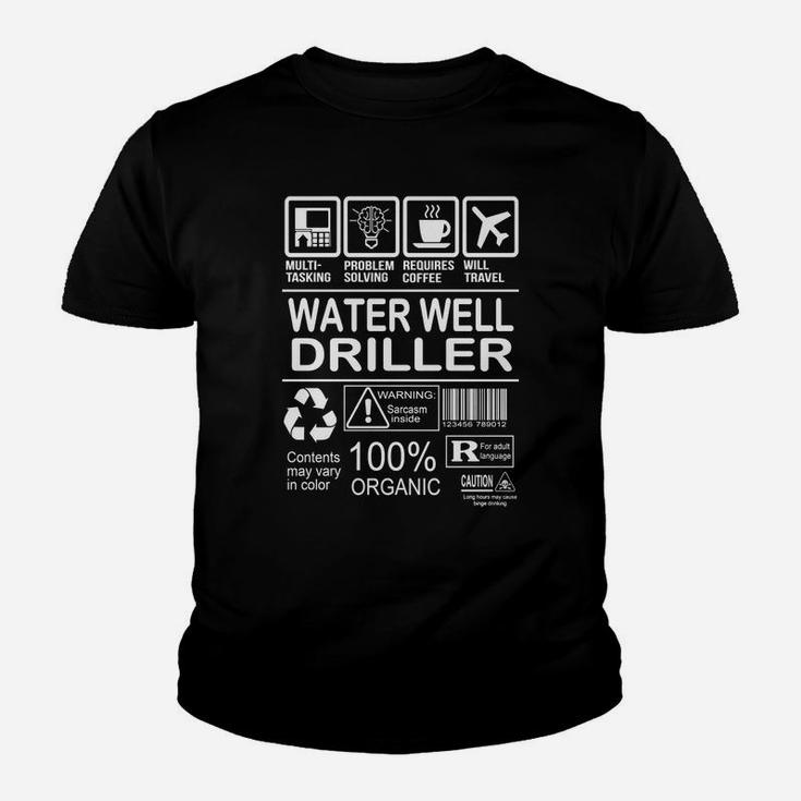 Water Well Driller Fmultiold Kid T-Shirt