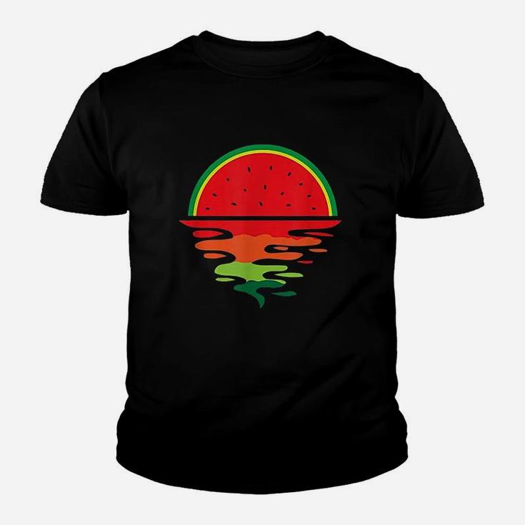 Watermelon Summer Sunset Water Fruit Sunset Watermelon Youth T-shirt
