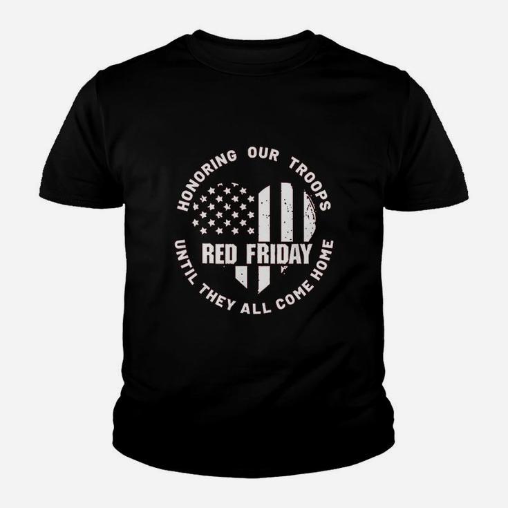 Wear Red On Friday - Us Military Pride And Support Kid T-Shirt