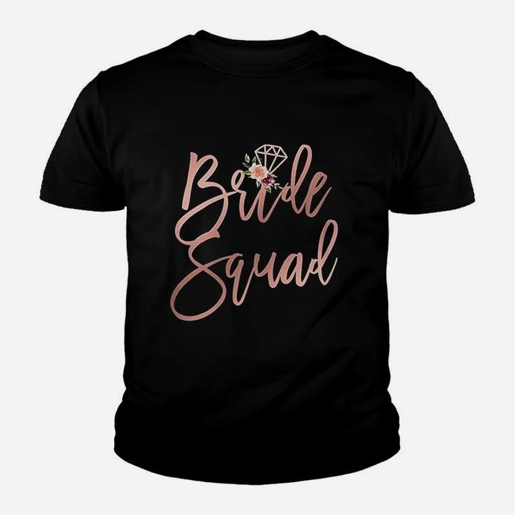 Wedding Shower Gift For Bridesmaid Best Friends Bride Squad Kid T-Shirt