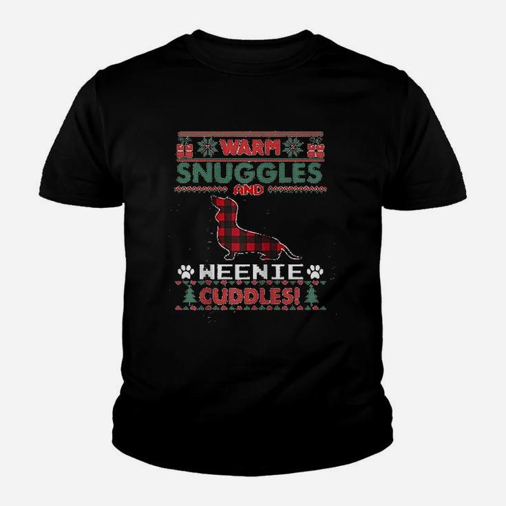 Weenie Christmas Weiner Ugly Christmas Kid T-Shirt