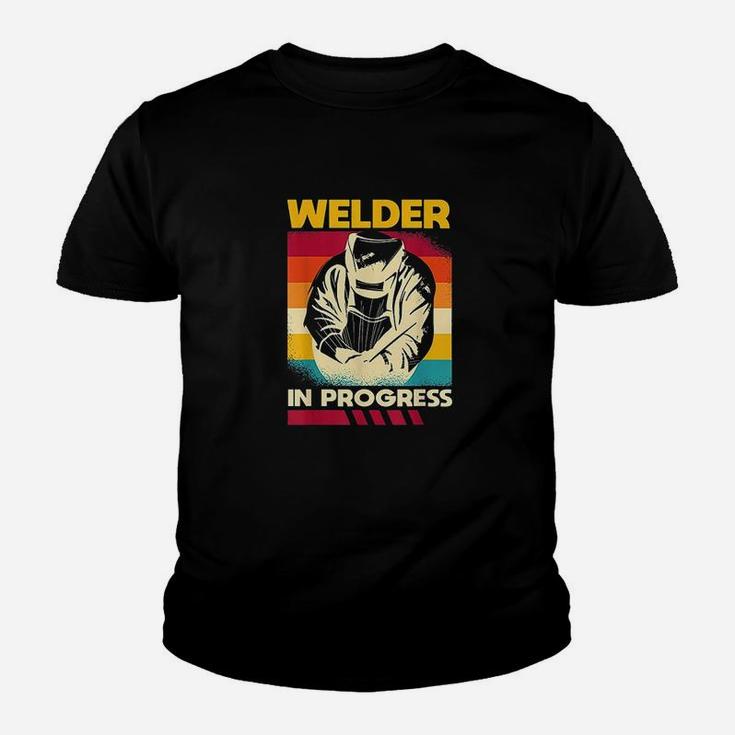 Welder In Progress Welding Trainee Funny Lover Gift Kid T-Shirt