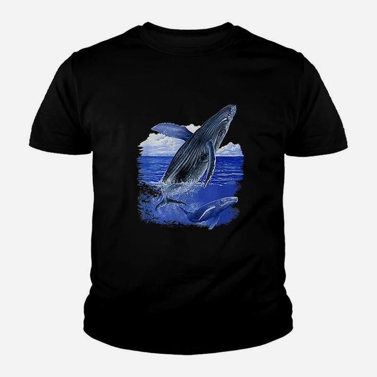 Whale With Baby Whale Sea Life Ocean Water Gift Kid T-Shirt