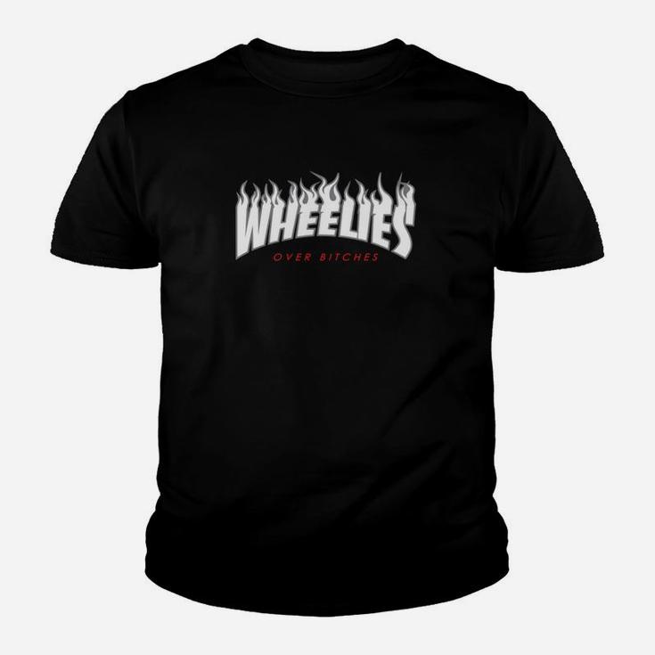 Wheelies Über Hündinnen Kinder T-Shirt