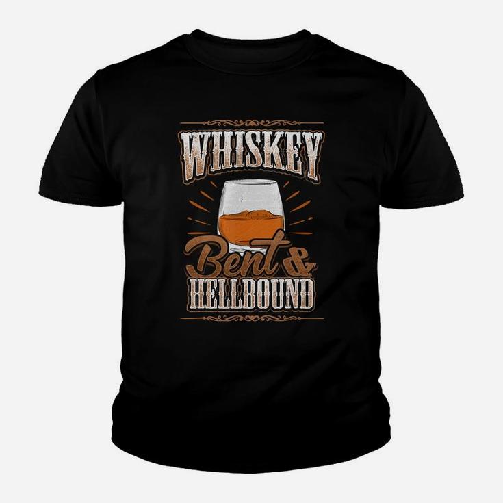 Whiskey Bent Hellbound Shirt Drinking Fathers Day Gift Dad Kid T-Shirt
