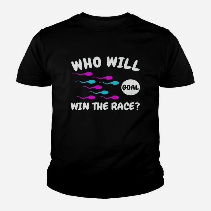 Who Will Win The Race - Gender Reveal Clothes Apparel Kid T-Shirt