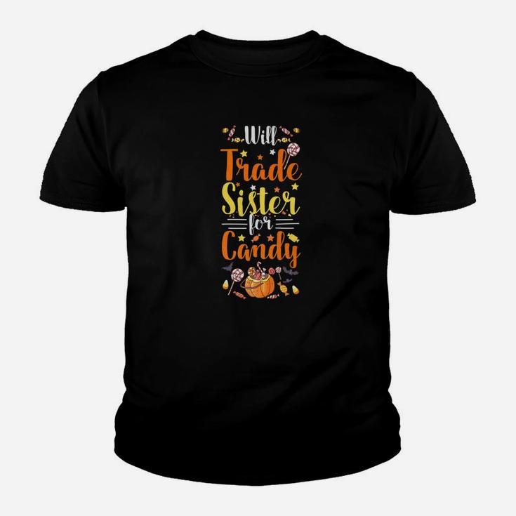 Will Trade Sister For Candy Toddler Boys Halloween Kid T-Shirt