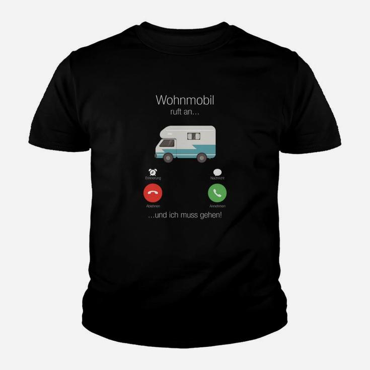 Wohnmobil Ruft An Männer Kinder Tshirt, Lustiges Camping Outfit