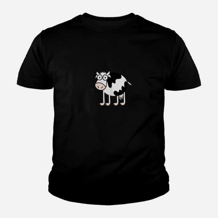 Womens Cow Goes Moo Greek Mu Funny Math Teacher Kid T-Shirt