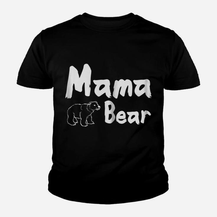 Womens Mama Bear With Bear Artwork Kid T-Shirt