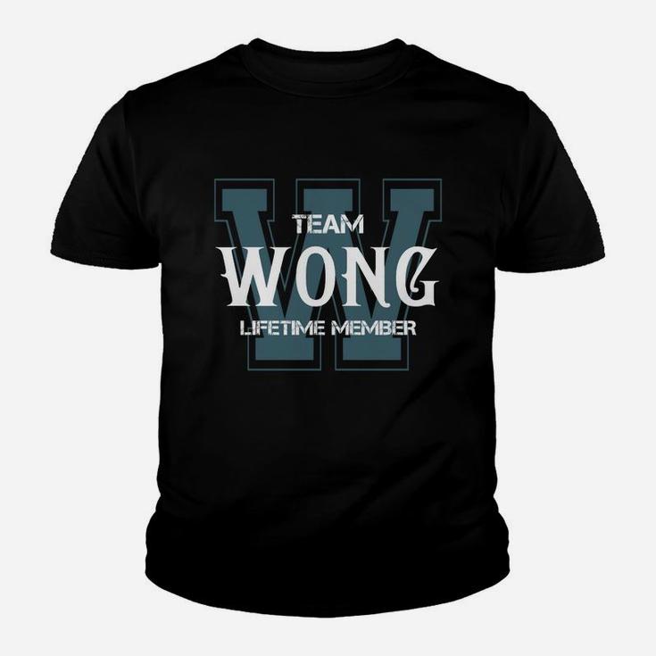 Wong Shirts - Team Wong Lifetime Member Name Shirts Kid T-Shirt