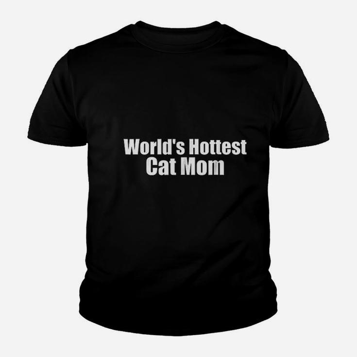 World Hottest Cat Mom Funny Kid T-Shirt