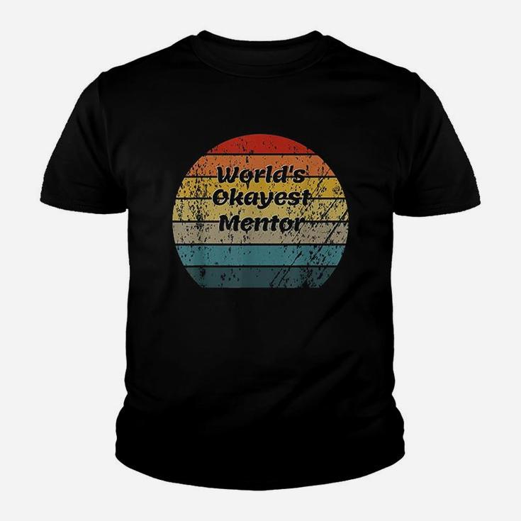 World Okayest Mentor Vintage Sunset Kid T-Shirt