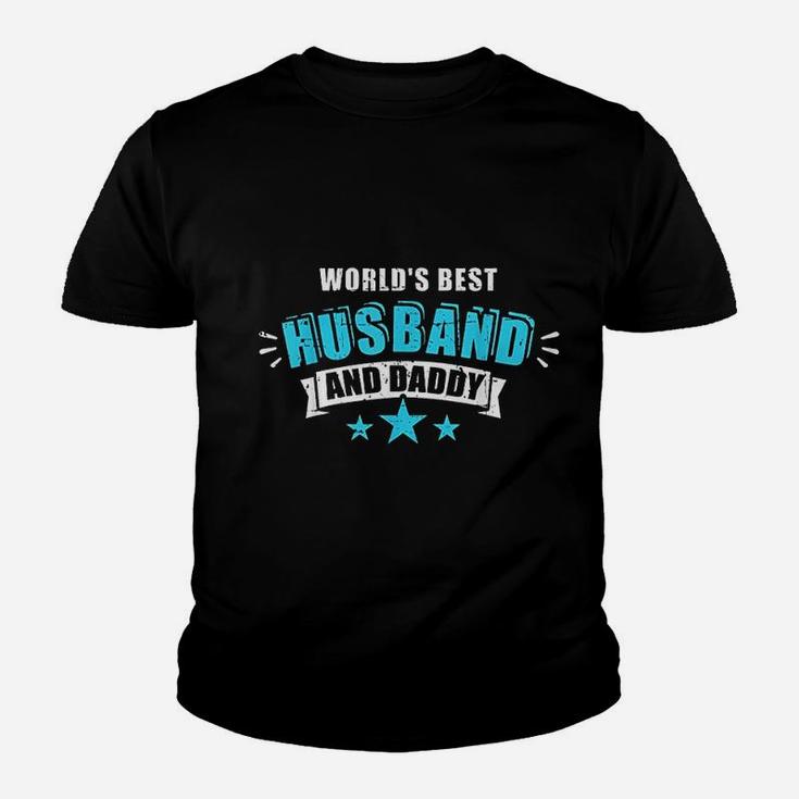 Worlds Best Husband And Dad Gift For Fathers Day Kid T-Shirt