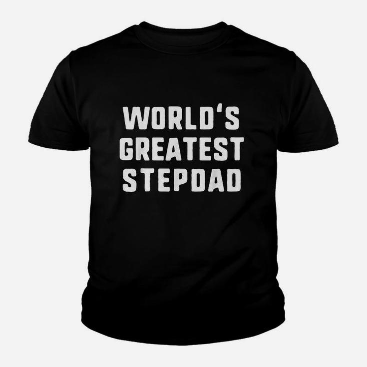 Worlds Greatest Stepdad Funny Stepfather Gift Kid T-Shirt
