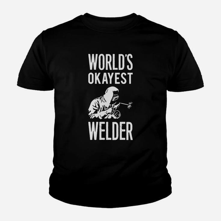 World's Okayest Welder Kid T-Shirt
