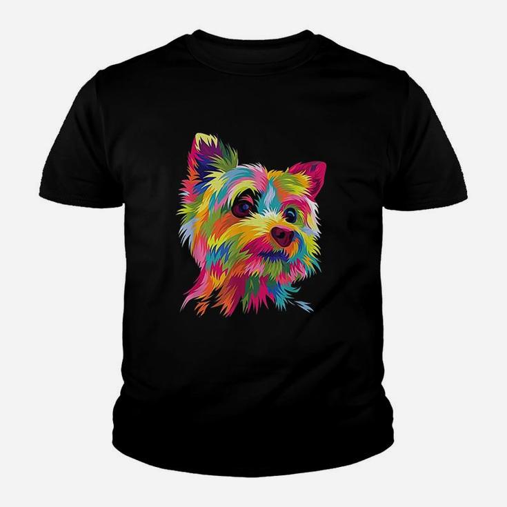 Yorkshire Terrier Funny Yorkie Pop Art Popart Dog Kid T-Shirt