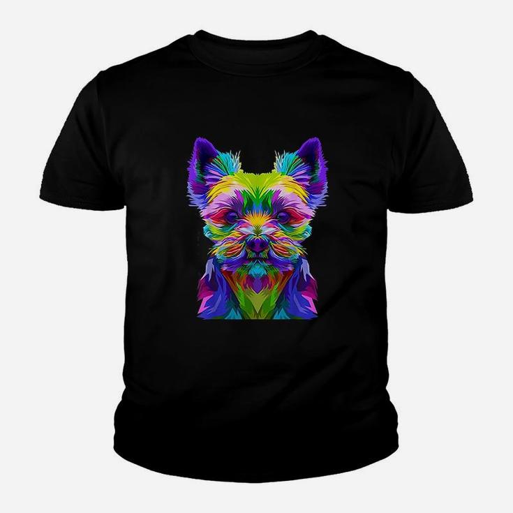 Yorkshire Terrier Yorkie Pop Art Dog Gift Kid T-Shirt
