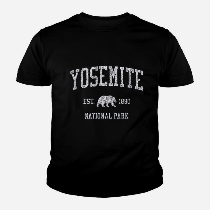 Yosemite Vintage National Park Sports Design Kid T-Shirt