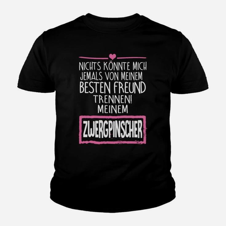 Zwergpinscher Best Friends Kinder Tshirt, Schwarzes für Hundeliebhaber