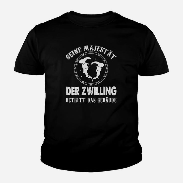 Zwilling Sternzeichen Kinder Tshirt Herren, Seine Majestät der Zwilling