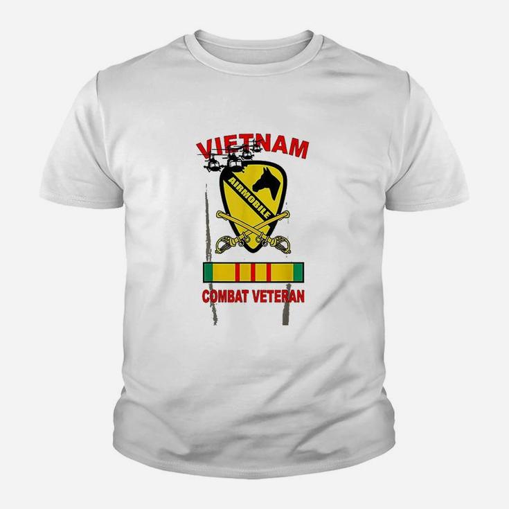 1st Air Cavalry Cav Airmobile Vietnam Veteran Combat Huey Kid T-Shirt