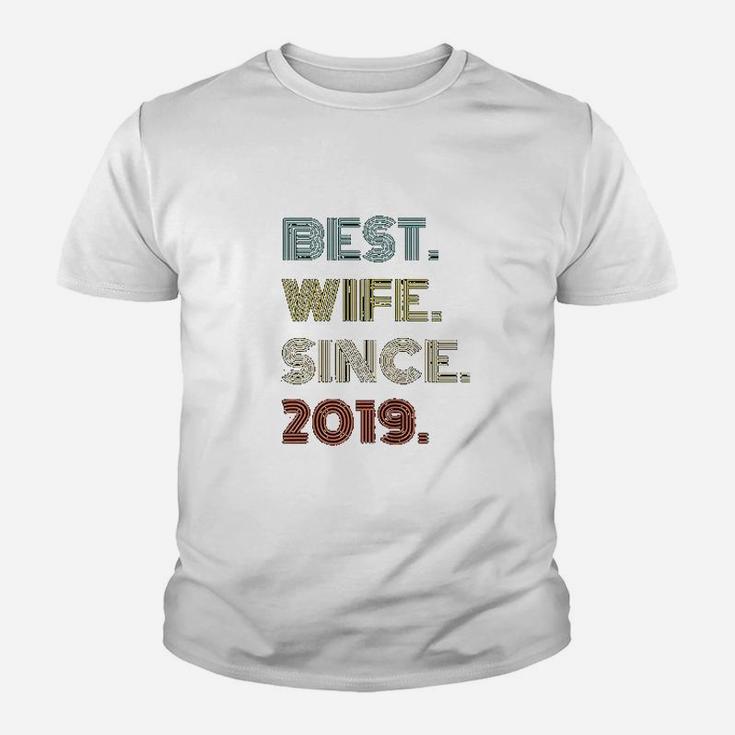 2nd Wedding Anniversary Gift Best Wife Since 2019 Kid T-Shirt