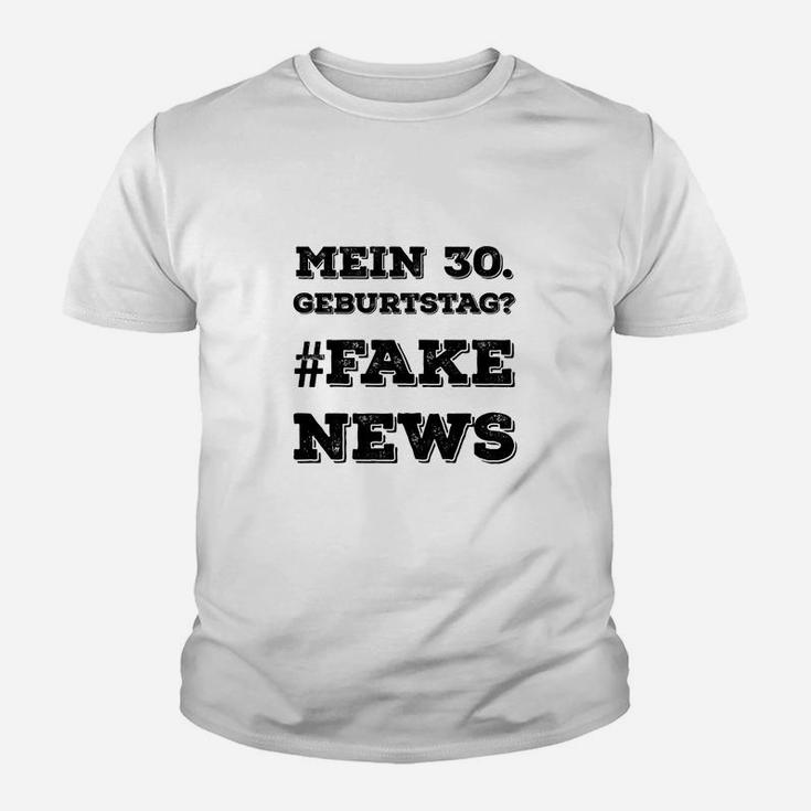 50. Geburtstag Lustiges Kinder Tshirt - Mein 50. Geburtstag? #FAKENEWS Aufdruck in Weiß
