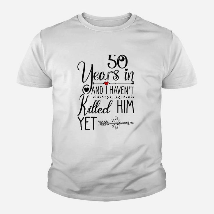50th Wedding Anniversary Gift For Her 50 Years Of Marriage Kid T-Shirt