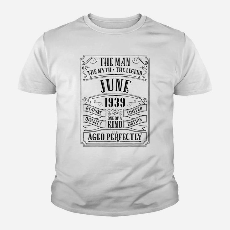 80th Birthday June Men Gifts 80 Year Old Grandpa Dad  Kid T-Shirt