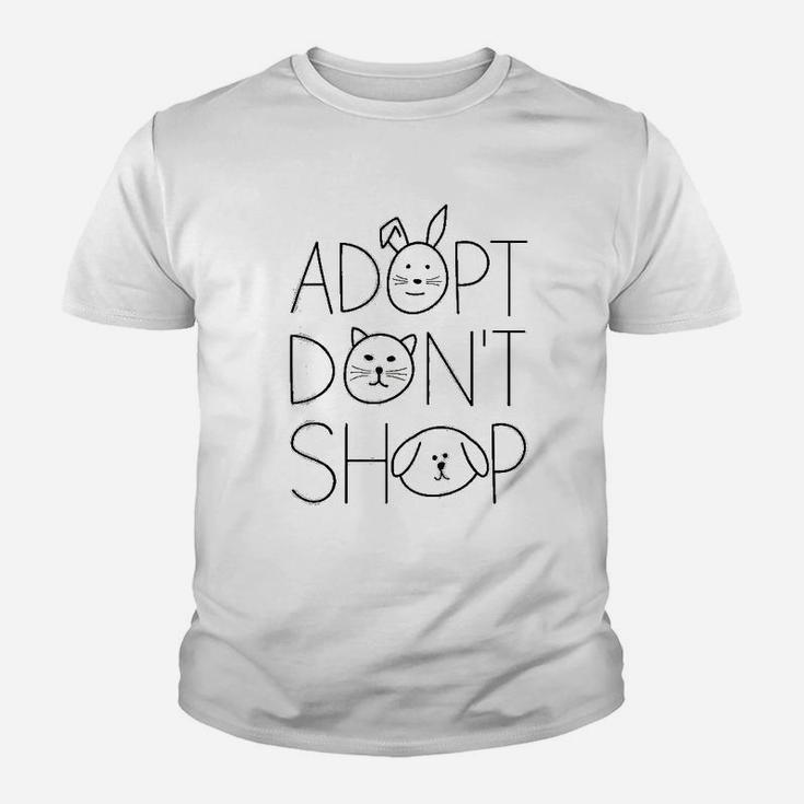 Adopt Dont Shop Animal Rescue For Animal Lovers Kid T-Shirt
