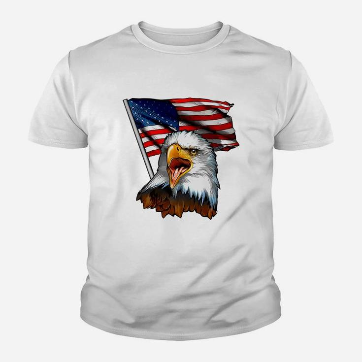 America - Eagle And Flag Kid T-Shirt