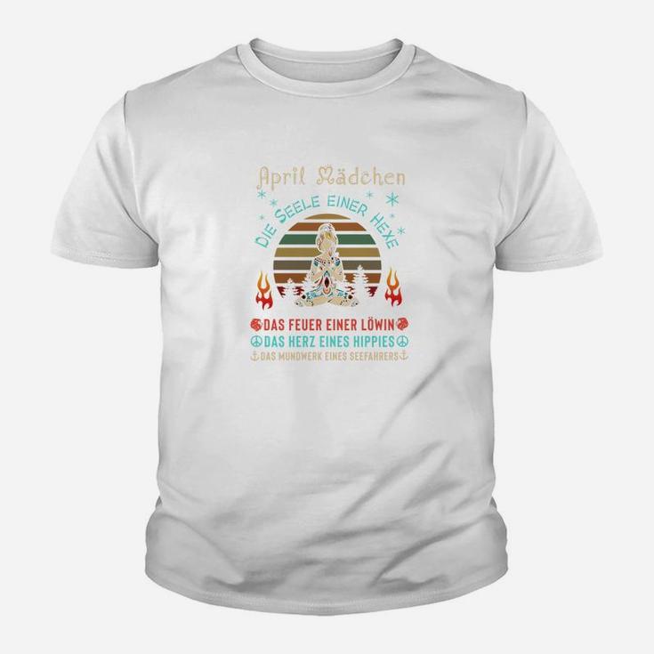 April Mädchen Die Seele Einer Hexe Tee Kinder T-Shirt