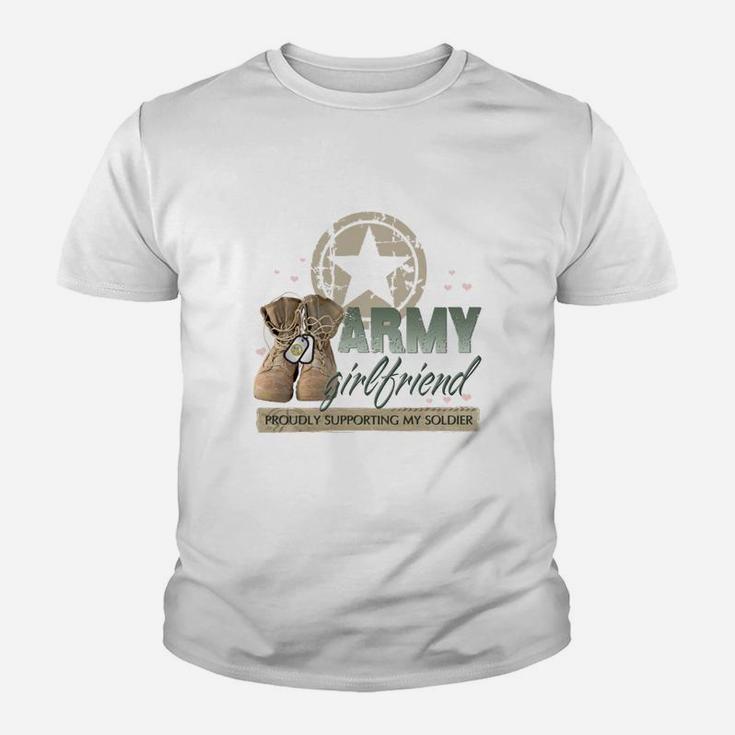Army Girlfriend Supporting, best friend gifts, birthday gifts for friend, gifts for best friend Kid T-Shirt